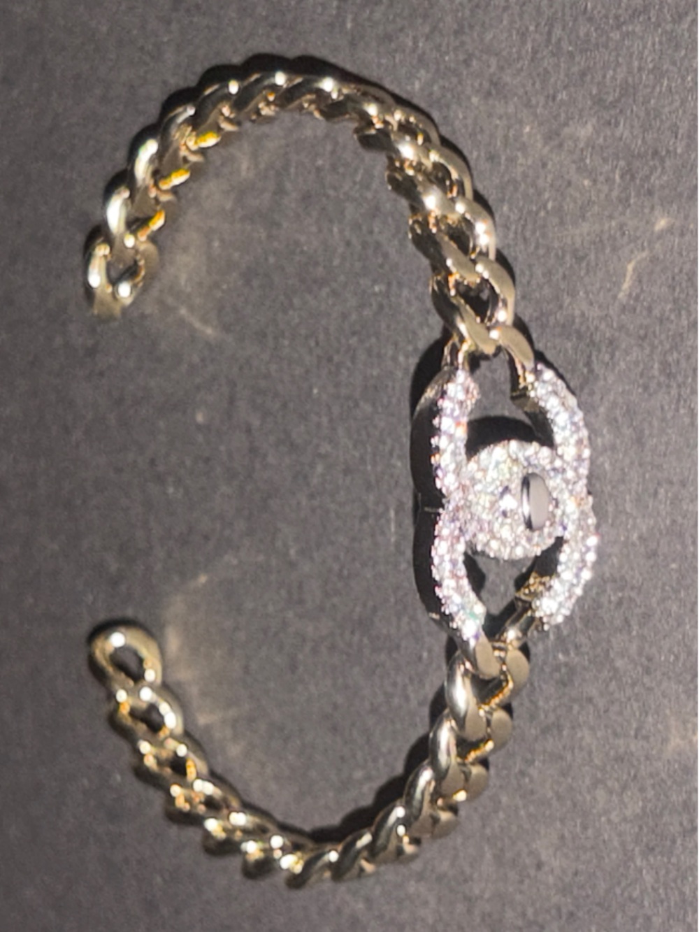 ✴️🪩⛓️  CC Open Chain Cuff🫸🏼⛓️✴️ - Picture 5 of 13
